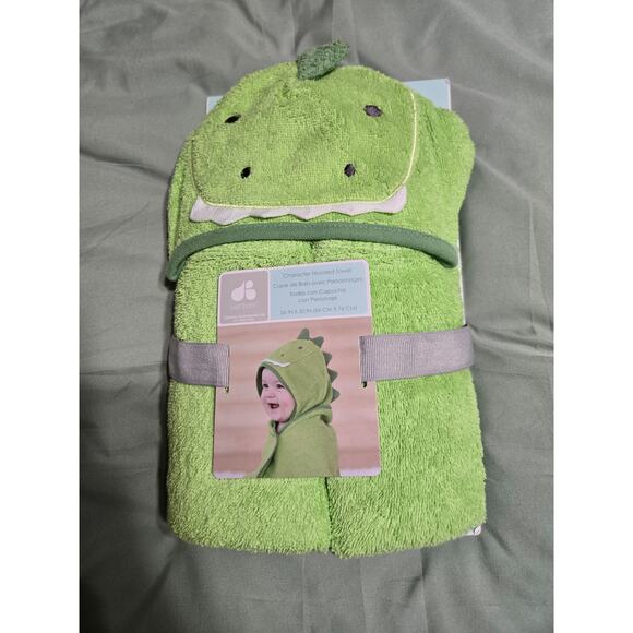 Just born dinosaur character hooded towel new - Picture 1 of 4